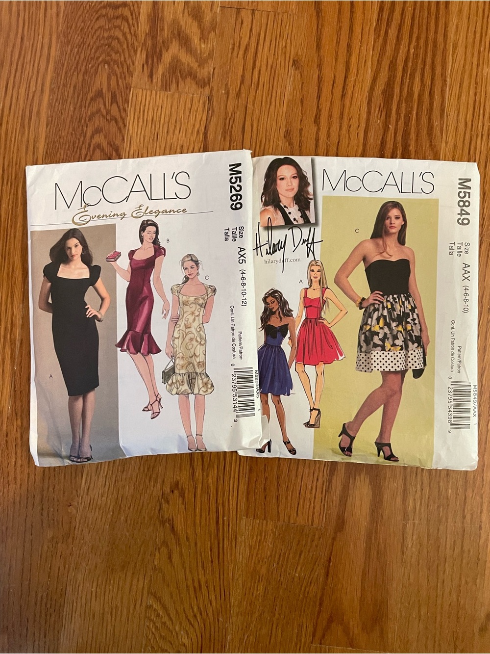 McCall's Party Dress Sewing Patterns  2-one Hilary Duff